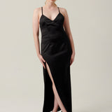 Azzurra Maxi Dress Satin