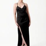 Azzurra Maxi Dress Satin